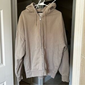 Brandy Melville oversized zip up hoodie